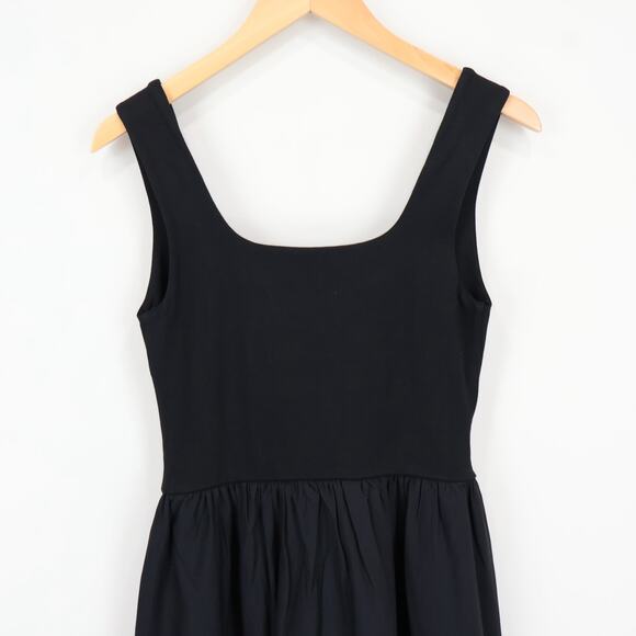 J.Crew Drop Waist Mixy Midi Dress Black Size Small Petite NWT - Picture 7 of 8